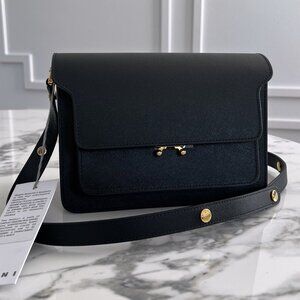 NWT - Marni Medium Saffiano Trunk Bag - Black🖤